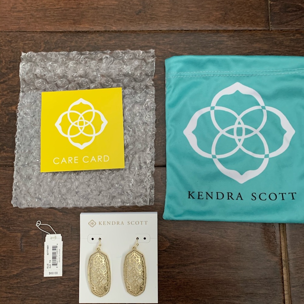 Kendra Scott Elle Filagree Earrings (Gold)